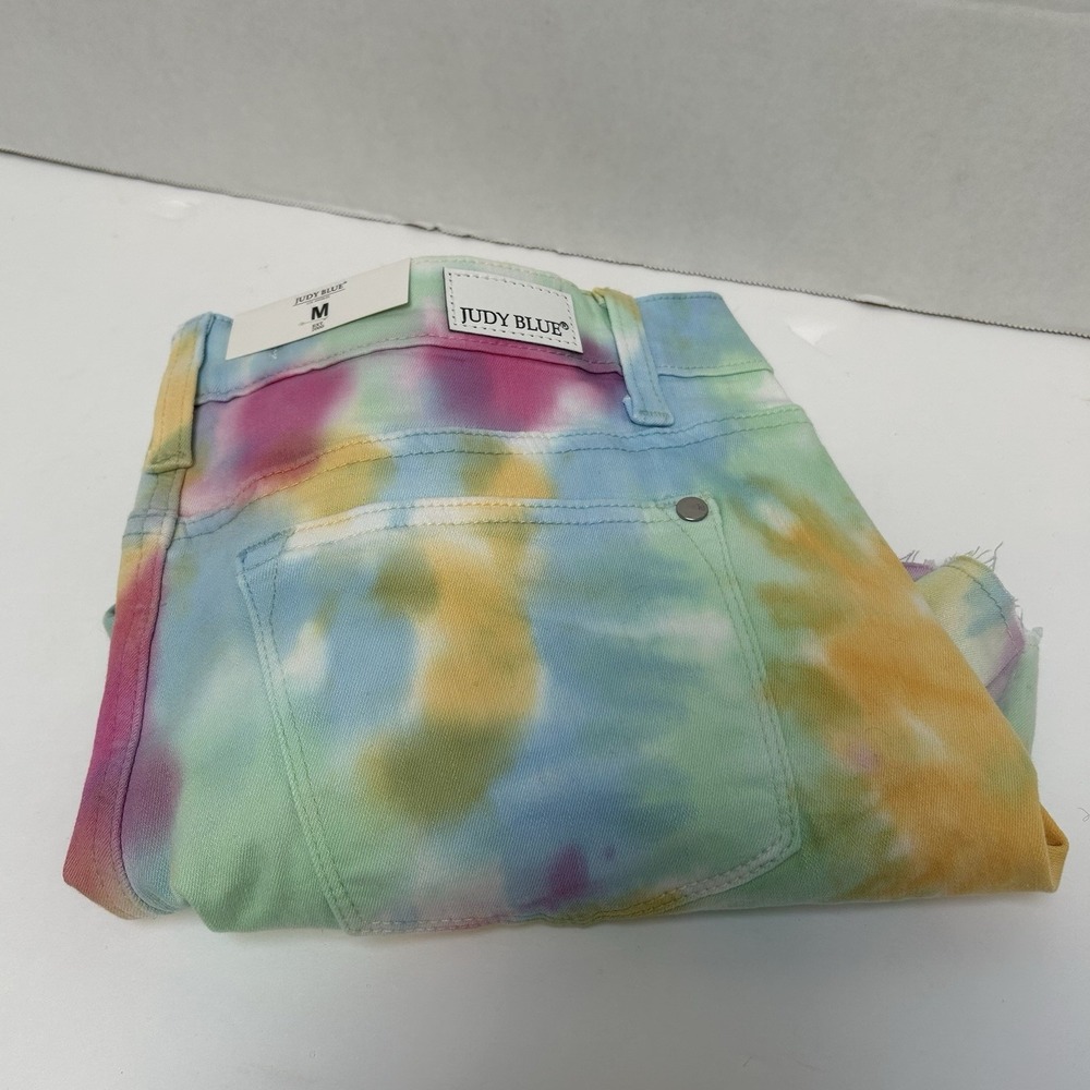Judy Blue NWT Hi- Rise Tie Dye Swirl Denim Jean Shorts Size Medium Style #150011